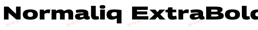 Normaliq ExtraBold字体转换